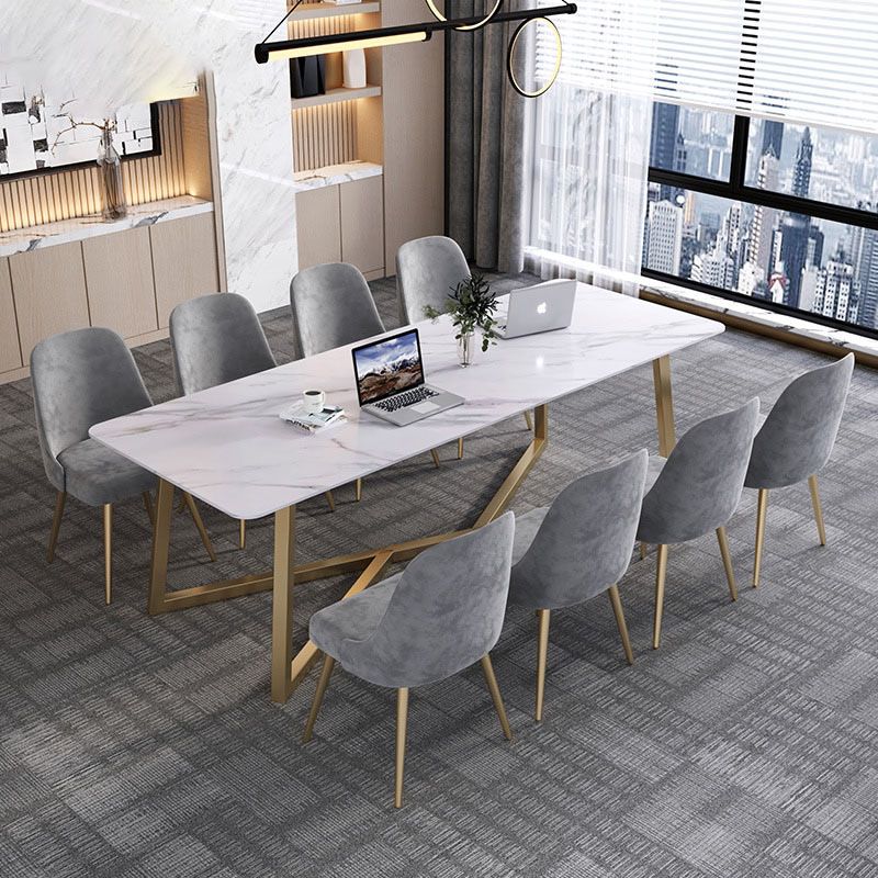 Moderne stijl kantoor schrijfbureau rechthoekige schroefschrijfbureau