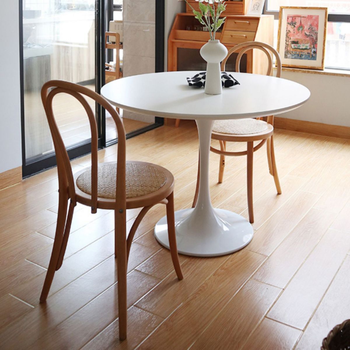 Contemporary Style Beech Wood Chiar Windsor Back Side Kitchen Dining Chair Clearhalo ' kitchen&dining_furn' 'Dining Chairs' 'Dining Tables & Seating' 'dining_chair' 'furn' 'furn_dining_chair' 'Furniture' 'furniture_dining_chair' 'Kitchen & Dining Furniture' 'kitchen' 1200x1200_ed7650dc-7d18-4bd5-9cd9-d7ef2dfffd90