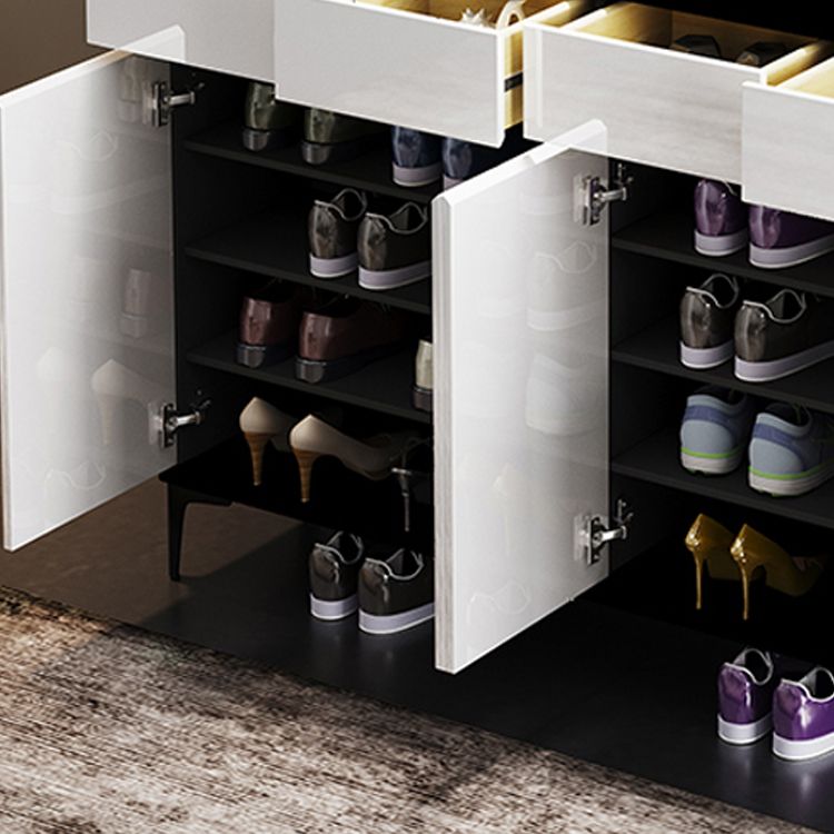 Moderno moderno moderno 39,4 "2/34 - cassetto grigio e nero armadio