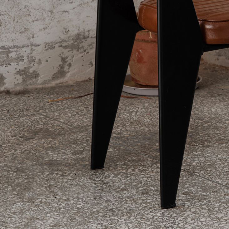 Industrial Style Leather Dining Chairs Open Back Upholstered Dining Side Chairs Clearhalo ' kitchen&dining_furn' 'Dining Chairs' 'Dining Tables & Seating' 'dining_chair' 'furn' 'furn_dining_chair' 'Furniture' 'furniture_dining_chair' 'Kitchen & Dining Furniture' 'kitchen' 1200x1200_ed78d85a-ae73-4d66-a328-f0b78ebb2e26