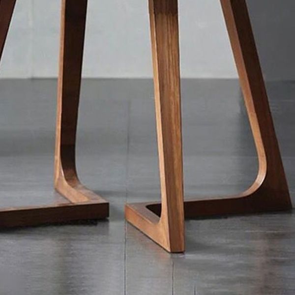 Modern Pine Wood Table for Restaurant Dining Table with Double Wood Pedestal Clearhalo 'Dining Tables & Seating' 'Dining Tables' 'dining_table' 'furn' 'furn_dining_table' 'Furniture' 'Kitchen & Dining Furniture' 1200x1200_ed79222f-3601-4f1e-9309-14b4fa07bff4