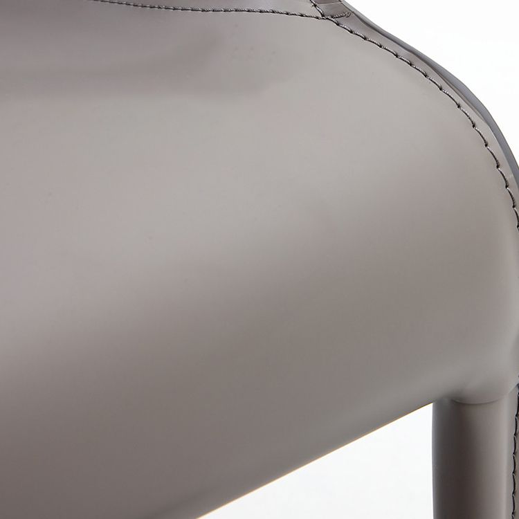 Contemporary Leather Dining Arm Chairs Matte Finish Parsons Chairs for Kitchen Clearhalo ' kitchen&dining_furn' 'Dining Chairs' 'Dining Tables & Seating' 'dining_chair' 'furn' 'furn_dining_chair' 'Furniture' 'furniture_dining_chair' 'Kitchen & Dining Furniture' 'kitchen' 1200x1200_ed7a4d7e-dffd-41db-8236-cbb7cb0b50a6