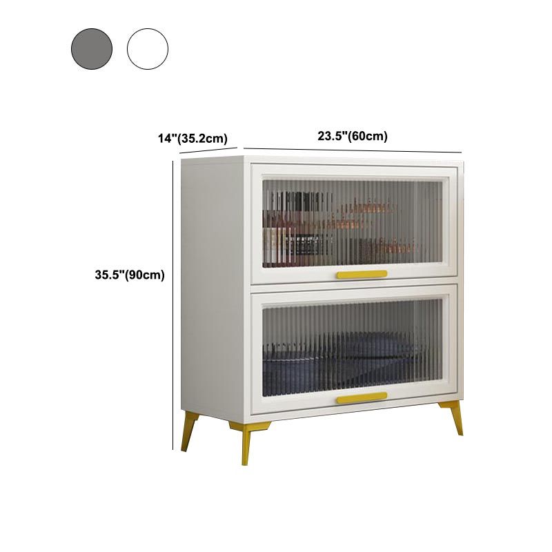 Manufactured Wood Dining Server Glam Glass Doors Server for Home Clearhalo 'buffet_sideboard' 'Buffets & Sideboards' 'furn' 'furn_buffet_sideboard' 'Furniture' 'Kitchen & Dining Furniture' 1200x1200_ed7c3053-004b-4a6f-a502-a2ebc8ee87db