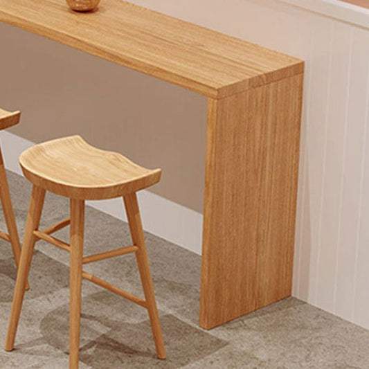 Modern Rectangle Bar Dining Table Double Pedestal Wood Bar Height Table in Brown Clearhalo 'Bar Furniture' 'Bar Tables' 'bar_tables' 'furn' 'furn_bar_tables' 'Furniture' 'furniture_bar_tables' 'Kitchen & Dining Furniture' 'kitchen&dining_furn' 'kitchen' 1200x1200_ed7c52da-9cdd-4832-92be-efe17622257d