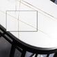 Modern Stone Bar Table Metal Base Dining Table with Storage Shelves Clearhalo 'Bar Furniture' 'Bar Tables' 'bar_tables' 'furn' 'furn_bar_tables' 'Furniture' 'Kitchen & Dining Furniture' 1200x1200_ed7c9dda-e2d3-491d-9f1a-05f299000cec