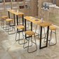 Modern Natural Pub Dining Set 1/2/4/5/7 Pieces Wood and Metal Bar Pub Table Set Clearhalo 'Bar Furniture' 'furn' 'furn_home_bar_bar_sets' 'Furniture' 'Home Bars & Bar Sets' 'home_bar_bar_sets' 'Kitchen & Dining Furniture' 1200x1200_ed7e9daf-8ff8-4f1e-87ac-2d9bdec26bff