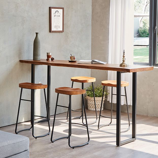 Tavolo da pranzo in legno pino tavolo da bar rettangolo moderno per sala da pranzo