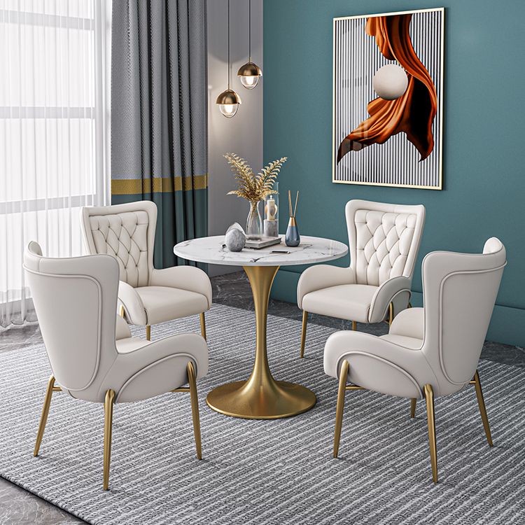 Sintered Stone Modern Style Dining Table White Round Table with Tulip Base Clearhalo ' dining_table' 'Dining Tables & Seating' 'Dining Tables' 'furn' 'furn_dining_table' 'Furniture' 'furniture_dining_table' 'Kitchen & Dining Furniture' 'kitchen&dining_furn' 'kitchen' 'kitchen_dining_table' 1200x1200_ed802a21-83a0-4883-aa1f-49809da59b8e