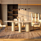 Luxury Oval Dining Table Sintered Stone Top White Metal Base Table Clearhalo 'Dining Tables & Seating' 'Dining Tables' 'dining_table' 'furn' 'furn_dining_table' 'Furniture' 'Kitchen & Dining Furniture' 1200x1200_ed80850b-9873-4303-9a05-66500f26c349