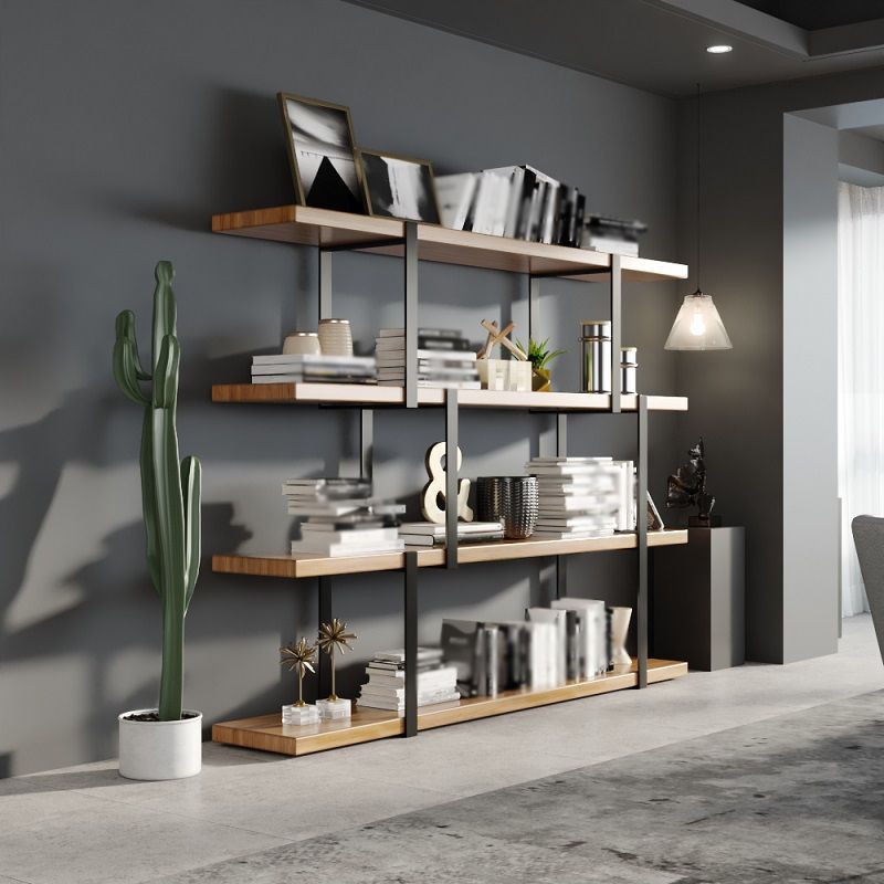 Industrial Style Open Bookshelf Etagere Shelf Bookcase for Home Clearhalo 'Bookcases' 'furn' 'furn_bookcases' 'Furniture' 'furniture_bookcases' 'kitchen' 'kitchen_bookcases' 'Living Room Furniture' 'Office Furniture' 1200x1200_ed82dc53-e756-48bd-9aa5-5f88b5e5bfff