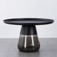 Mid-Century Modern Coffee Table Metal Tray Top Round Single Coffee Table Clearhalo 'Coffee & Accent Tables' 'Coffee Tables' 'coffee_tables' 'furn' 'furn_coffee_tables' 'Furniture' 'Living Room Furniture' 1200x1200_ed82dccb-87e1-4855-b802-5af2db0a4727