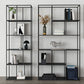 Estantería de metal moderna Etagere Open Shelf Bookcase in Burnish