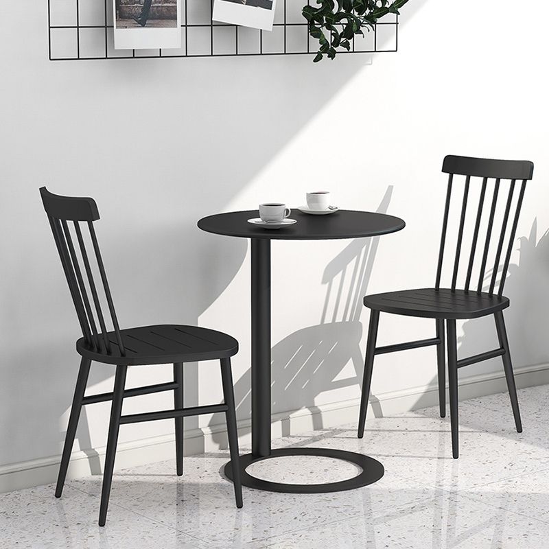 Minimalist Metal Side End Table Pedestal Side End Table for Bedroom