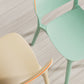Nordic Backrest Stackable Chair with Acrylic Legs for Dining Room