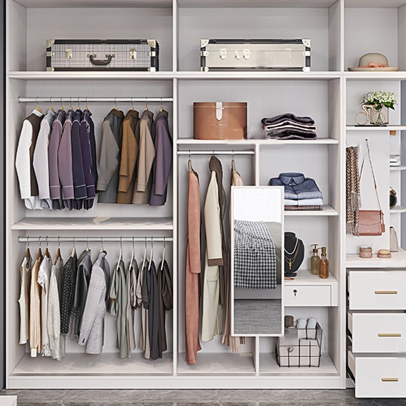 Bedroom Storage Cabinet Coastal Wooden Rectangle Wardrobe Armoire Clearhalo 'Armoires & Wardrobes' 'armoires_wardrobes' 'Bedroom Furniture' 'furn' 'furn_armoires_wardrobes' 'Furniture' 1200x1200_ed87a7a6-e161-426c-9b01-c0849aa3a3ed