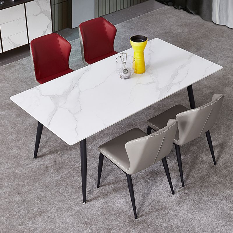 モダンスタイルの焼結型ダイニングラウンドテーブルセット1/4/5ピースダイニングセット