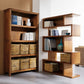 Wooden Closed Back Bookcase Standard Scandinavian Bookshelf with Shelves Clearhalo 'Bookcases' 'furn' 'furn_bookcases' 'Furniture' 'Office Furniture' 1200x1200_ed888e78-9a74-408d-bab5-7a2ba80be4a0