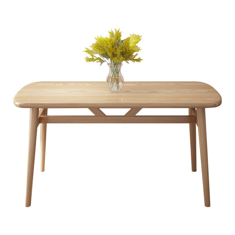 Light Wood Finish Table Modern Rectangle Dining Table for Home Clearhalo 'Dining Tables & Seating' 'Dining Tables' 'dining_table' 'furn' 'furn_dining_table' 'Furniture' 'Kitchen & Dining Furniture' 1200x1200_ed8b0c9d-f624-438b-9e0a-70a23c16c090