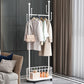Modern Coat Rack Free Standing Hooks Design Metallic Coat Hanger with Universal Wheel Clearhalo 'Entry & Mudroom Furniture' 'furn' 'furn_hall_tree_coat_racks' 'Furniture' 'Hall Trees & Coat Racks' 'hall_tree_coat_racks' 1200x1200_ed8ca008-974c-47c7-a06b-a81c8b16c661