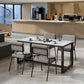 Industrial Rectangle Dining Table Sintered Stone Dining Table with Trestle Base for Dining Room Clearhalo ' dining_table' 'Dining Tables & Seating' 'Dining Tables' 'furn' 'furn_dining_table' 'Furniture' 'furniture_dining_table' 'Kitchen & Dining Furniture' 'kitchen&dining_furn' 'kitchen' 'kitchen_dining_table' 1200x1200_ed8df94a-8857-4b89-893d-05c95770847a