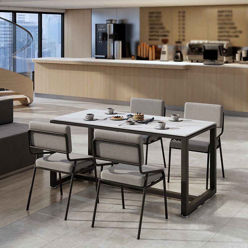 Industrial Rectangle Dining Table Sintered Stone Dining Table with Trestle Base for Dining Room Clearhalo ' dining_table' 'Dining Tables & Seating' 'Dining Tables' 'furn' 'furn_dining_table' 'Furniture' 'furniture_dining_table' 'Kitchen & Dining Furniture' 'kitchen&dining_furn' 'kitchen' 'kitchen_dining_table' 1200x1200_ed8df94a-8857-4b89-893d-05c95770847a
