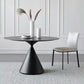 Modern Stone Pedestal Dining Table Matte Finish Round Table for Kitchen Clearhalo 'Dining Tables & Seating' 'Dining Tables' 'dining_table' 'furn' 'furn_dining_table' 'Furniture' 'furniture_dining_table' 'Kitchen & Dining Furniture' 'kitchen' 'kitchen_dining_table' 1200x1200_ed8ea61a-525d-4a63-b8cc-914d5b1d7a5a