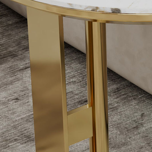 Tavolo laterale a forma di C glam Topta top di divano di divano tavolo accento laterale