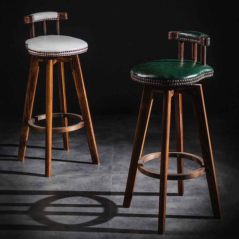 Modern Backrest Armless Counter Stool Wood Household Bar Stool with Cushion and Pedal Clearhalo 'Bar Furniture' 'Bar Stools' 'bar_stools' 'furn' 'furn_bar_stools' 'furniture_bar_stools' 'Kitchen & Dining Furniture' 'kitchen&dining_furn' 'kitchen' 'kitchen_furn' Furniture' 1200x1200_ed904bb2-e33c-401b-85ff-4890e1d12ff1