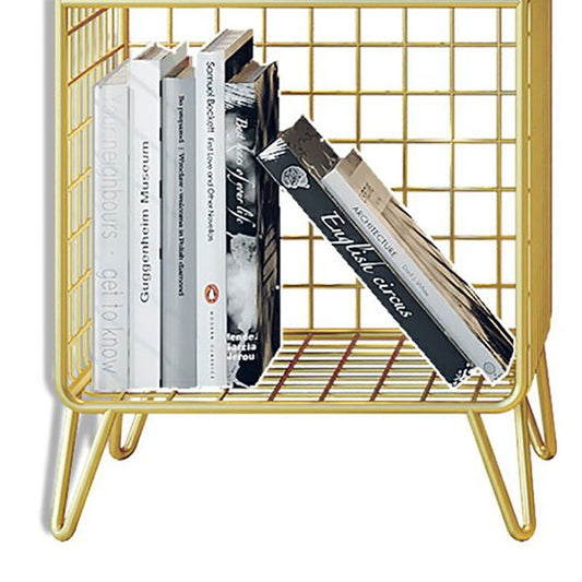 Closed Back Standard Bookshelf Metal Shelves Included Bookcase