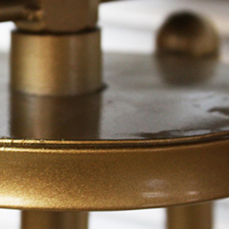 Nordic Armless Liftable Counter Stool Steel Cashier Bar Stool with Cushion and Pedal