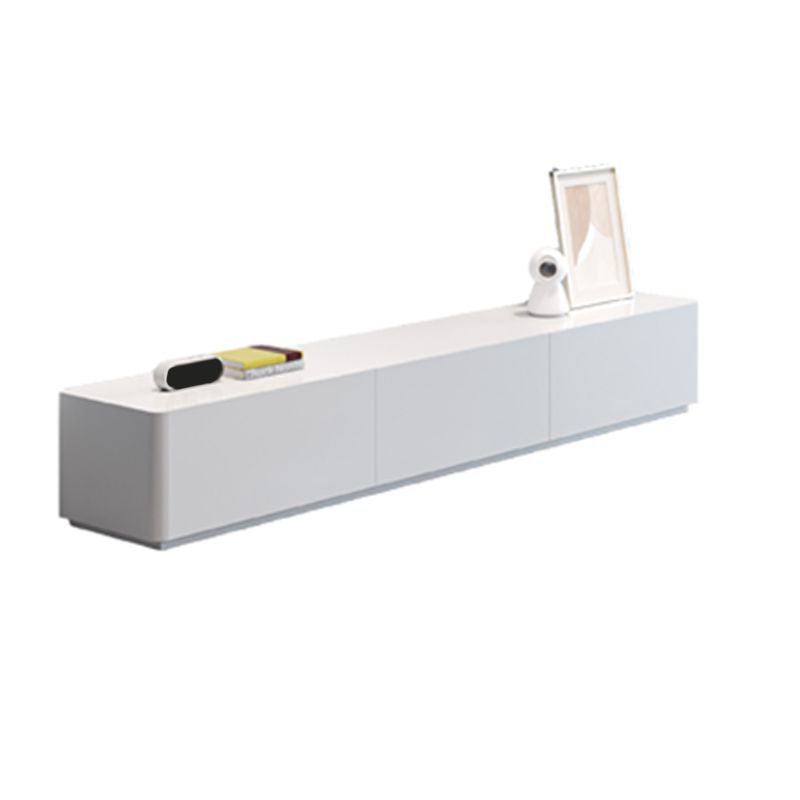 White Engineered Wood TV Console Contemporary Cable Management Media Console Clearhalo 'furn' 'furn_tv_stands_entertainment_centers' 'Furniture' 'Living Room Furniture' 'TV Stands & Entertainment Centers' 'TV Stands & Media Storage Furniture' 'tv_stands_entertainment_centers' 1200x1200_ed95fa1b-3620-4980-826b-066ccdfe2471