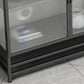 Glam Metal Curio Curio Porte in vetro Display mobile per soggiorno