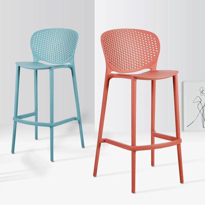 Contemporary Stackable Colorful Counter Stools Plastic Armless Indoor Bar Stool Clearhalo 'Bar Furniture' 'Bar Stools' 'bar_stools' 'furn' 'furn_bar_stools' 'furniture_bar_stools' 'Kitchen & Dining Furniture' 'kitchen&dining_furn' 'kitchen' 'kitchen_furn' Furniture' 1200x1200_ed989e2c-4613-44c4-acbd-8b60208da3de