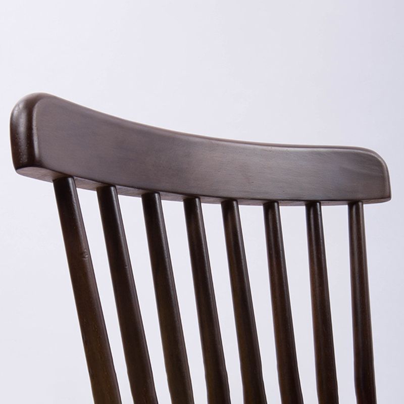 Contemporary Solid Wood Armless Chair Windsor Side Chair for Dining Room