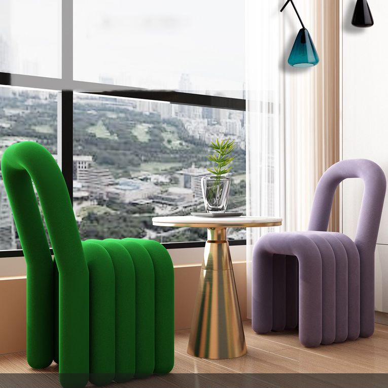 Modern Velvet Dining Side Chair Matte Finish Open Back Dining Chair for Kitchen Clearhalo ' kitchen&dining_furn' 'Dining Chairs' 'Dining Tables & Seating' 'dining_chair' 'furn' 'furn_dining_chair' 'Furniture' 'furniture_dining_chair' 'Kitchen & Dining Furniture' 'kitchen' 1200x1200_ed9c1ca4-fad1-43ef-a0c3-280c9d939194