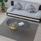Modern X-Base Coffee Cocktail Table Glass Top Coffee Cocktail Table for Living Room Clearhalo 'Coffee & Accent Tables' 'Coffee Tables' 'coffee_tables' 'furn' 'furn_coffee_tables' 'Furniture' 'Living Room Furniture' 1200x1200_ed9c4ecc-2a55-4290-b523-a6da5e268852