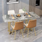 Luxury 1/2/5 Pieces Dining Set Sintered Stone Top Dining Table with Leather Chairs Clearhalo 'Dining Room Sets' 'Dining Tables & Seating' 'dining_room_set' 'furn' 'furn_dining_room_set' 'Furniture' 'furniture_dining_room_set' 'Kitchen & Dining Furniture' 'kitchen&dining_furn' 'kitchen' 1200x1200_ed9e19fa-98d2-4ff3-acdf-5b07dfe3c949