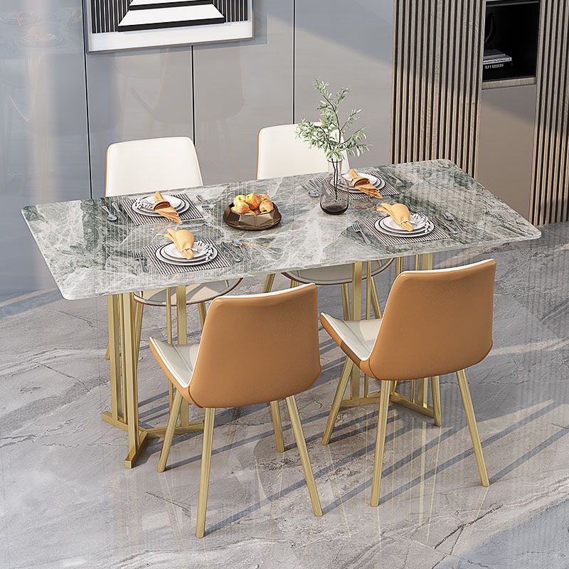 Luxury 1/2/5 Pieces Dining Set Sintered Stone Top Dining Table with Leather Chairs Clearhalo 'Dining Room Sets' 'Dining Tables & Seating' 'dining_room_set' 'furn' 'furn_dining_room_set' 'Furniture' 'furniture_dining_room_set' 'Kitchen & Dining Furniture' 'kitchen&dining_furn' 'kitchen' 1200x1200_ed9e19fa-98d2-4ff3-acdf-5b07dfe3c949