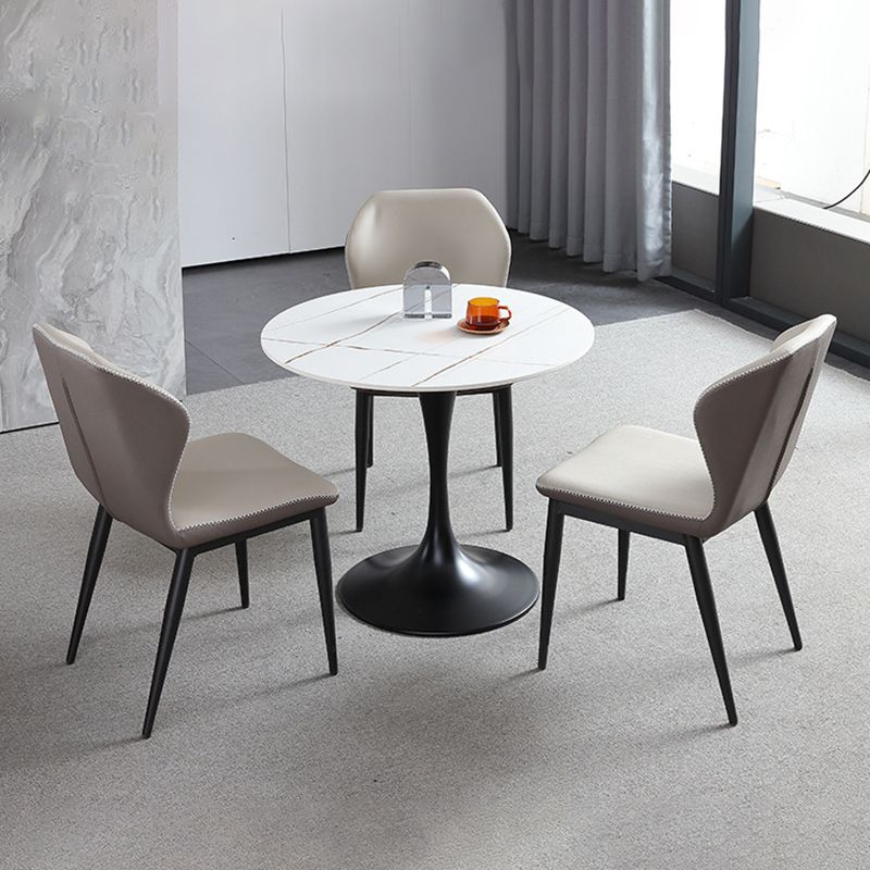 Sedie laterali di wingback in fico cucina da pranzo sedie senza braccio