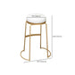 Glam Round Bar Stools Gold Metal Dining Stools with Footrest Clearhalo 'Bar Furniture' 'Bar Stools' 'bar_stools' 'furn' 'furn_bar_stools' 'Furniture' 'Kitchen & Dining Furniture' 1200x1200_eda122a3-88e7-4c88-b74c-47b6445bf24f
