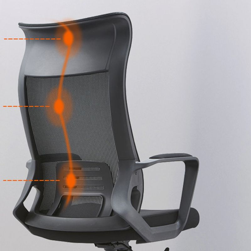 Fixed Arms Office Stuhl Neigungsmechanismus ohne belastende ergonomische Schreibtischstuhl mit Rädern