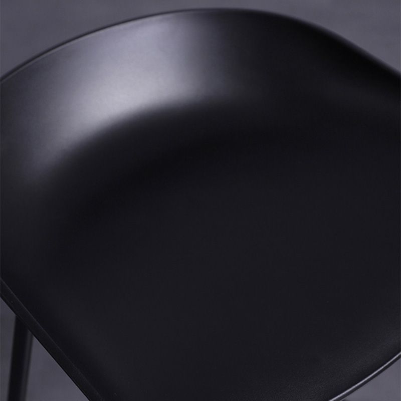 Contemporary Armless Low Backrest Counter Stool Iron Bar Stool with Footrest Clearhalo 'Bar Furniture' 'Bar Stools' 'bar_stools' 'furn' 'furn_bar_stools' 'Furniture' 'Kitchen & Dining Furniture' 1200x1200_eda1e90f-cad5-42ec-b852-598288be8934