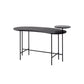 Black Industrial Wooden Office Desk Writing Desk with Metal Leg