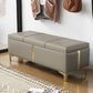 16.5" W Glam Wood Seating Bench Cushioned Entryway Bench with Storage Clearhalo 'Benches' 'Chairs & Seating' 'furn' 'furn_benches' 'Furniture' 'Living Room Furniture' 1200x1200_eda4ed48-556b-40c9-b9a5-5dfa2df47231
