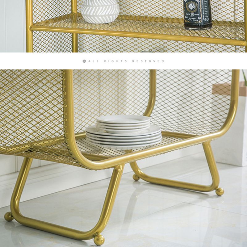 Scaffali per scaffali del libro di glam di ferro incluso la libreria chiusa per l'home office