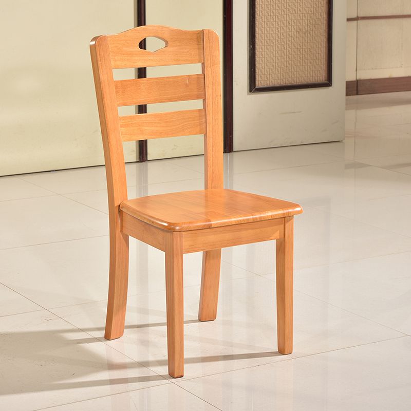 Modern Indoor-Outdoor Wood Dining Chair Armless Ladder Back Side Chair (Set of 2) Clearhalo ' kitchen&dining_furn' 'Dining Chairs' 'Dining Tables & Seating' 'dining_chair' 'furn' 'furn_dining_chair' 'Furniture' 'furniture_dining_chair' 'Kitchen & Dining Furniture' 'kitchen' 1200x1200_eda655c1-03fe-48c2-8fe4-f14da76ed5bf