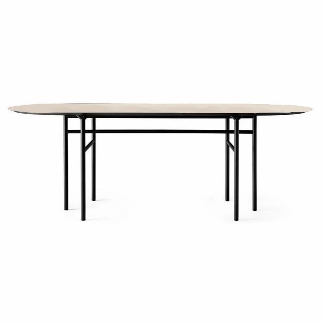 Metal Modern Oval Dining Table Wood Top Table for Dining Room and Kitchen Clearhalo ' dining_table' 'Dining Tables & Seating' 'Dining Tables' 'furn' 'furn_dining_table' 'Furniture' 'furniture_dining_table' 'Kitchen & Dining Furniture' 'kitchen&dining_furn' 'kitchen' 'kitchen_dining_table' 1200x1200_eda6a62e-a94c-4220-b7e0-e8a35562f195