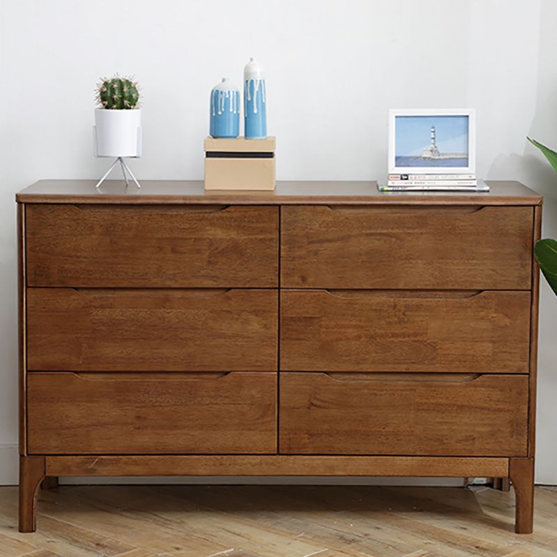 Modern Rubberwood Solid Wood Buffet Sideboard 15.7"D Dining Room Buffet Server with Drawer Clearhalo 'buffet_sideboard' 'Buffets & Sideboards' 'furn' 'furn_buffet_sideboard' 'Furniture' 'furniture_buffet_sideboard' 'Kitchen & Dining Furniture' 1200x1200_eda6eee0-4cfd-4b20-bcdd-39fb06a3e6d5