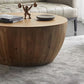 Distressed Wood Coffee Table Scandinavian 14.96" H 1 Single Cocktail Table