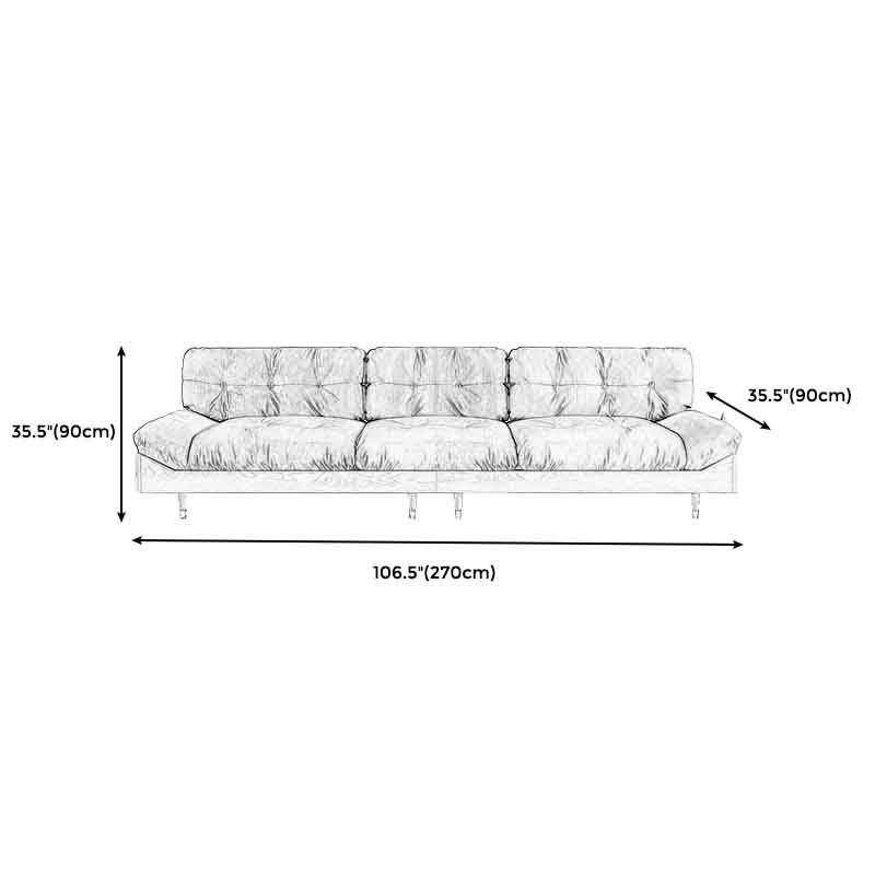 Modern Tufted Armless Sofa 35"W Loose Back Sofa for Living Room Clearhalo 'furn' 'furn_sofas' 'Furniture' 'furniture_sofas' 'kitchen' 'kitchen_sofas' 'Living Room Furniture' 'Sofa' 'sofas' 1200x1200_eda74377-d664-4b7c-8fa6-64ed6913be9a